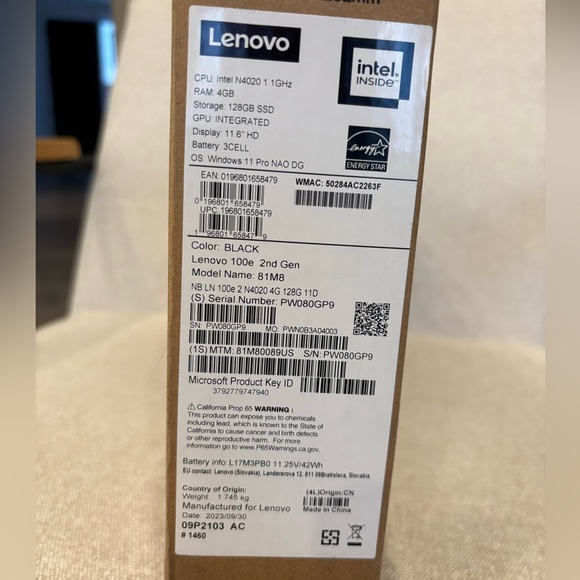 Lenovo 100 e Chromebook 2 nd Gen - Picture 5 of 5